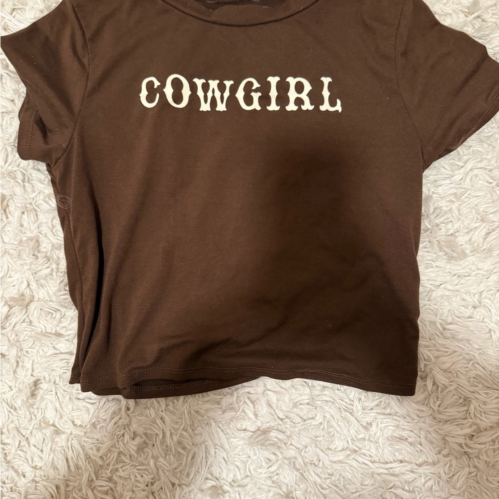 Brown Cowgirl Kids T-Shirt